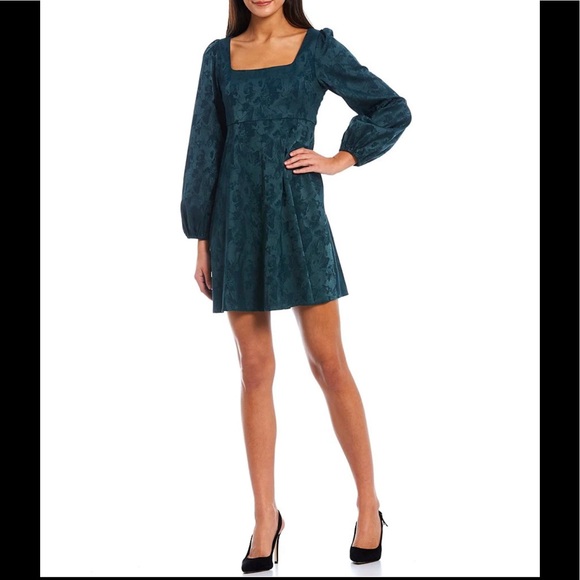 NWT Sachin & Babi Gretchen Marble Textured Jacquard Square Neck Dress - Picture 3 of 4